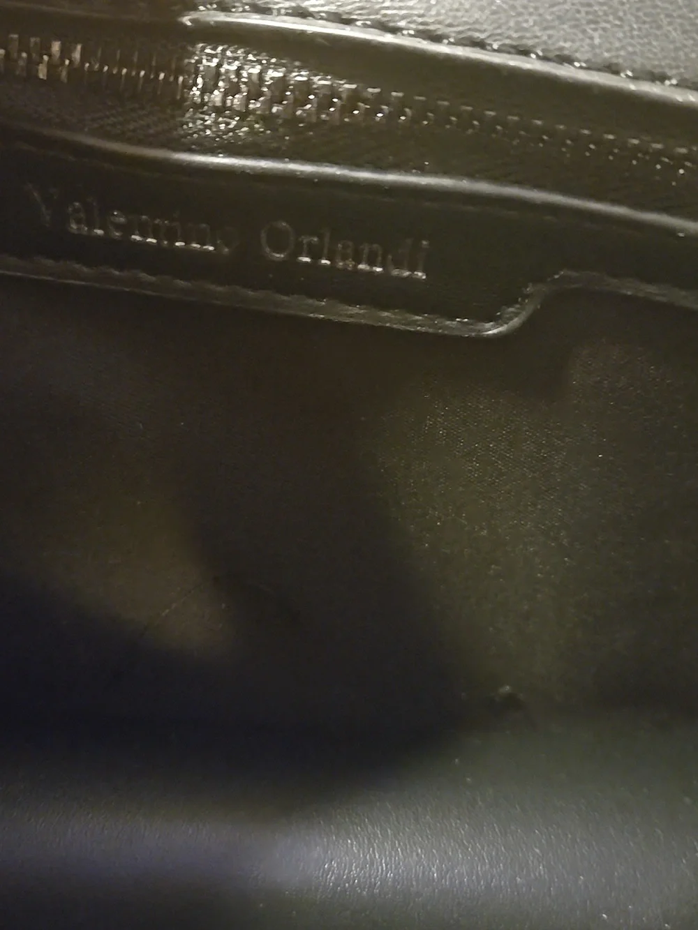 Valentino Orlandi Black Quilted Leather Crossbody with V Logo Retail 279.00 NWT